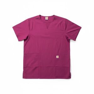 Carhartt Women’s Wine Short Sleeve Scrub Top - size 3XL NWT